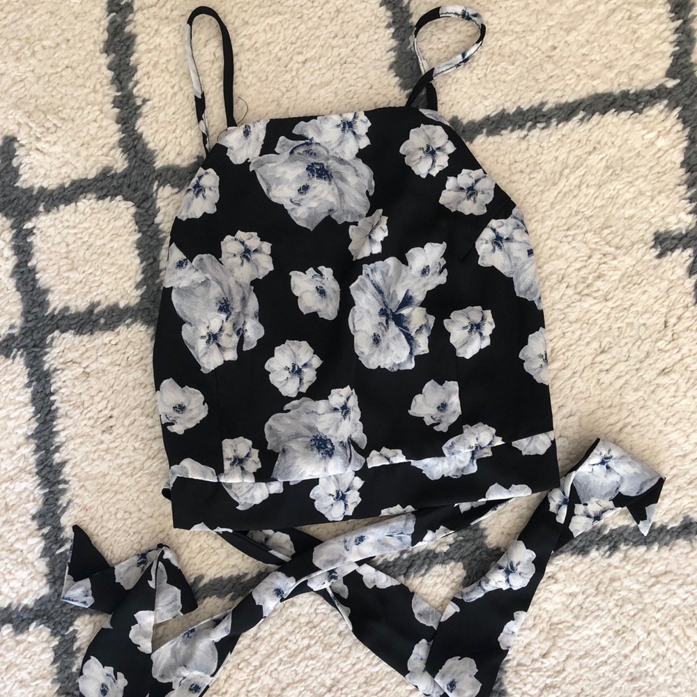 Floral crop top